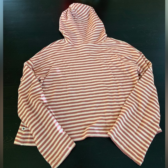 Roxy boho beach vibes hoodie pullover rust brown white size  xs / small? - Picture 2 of 8